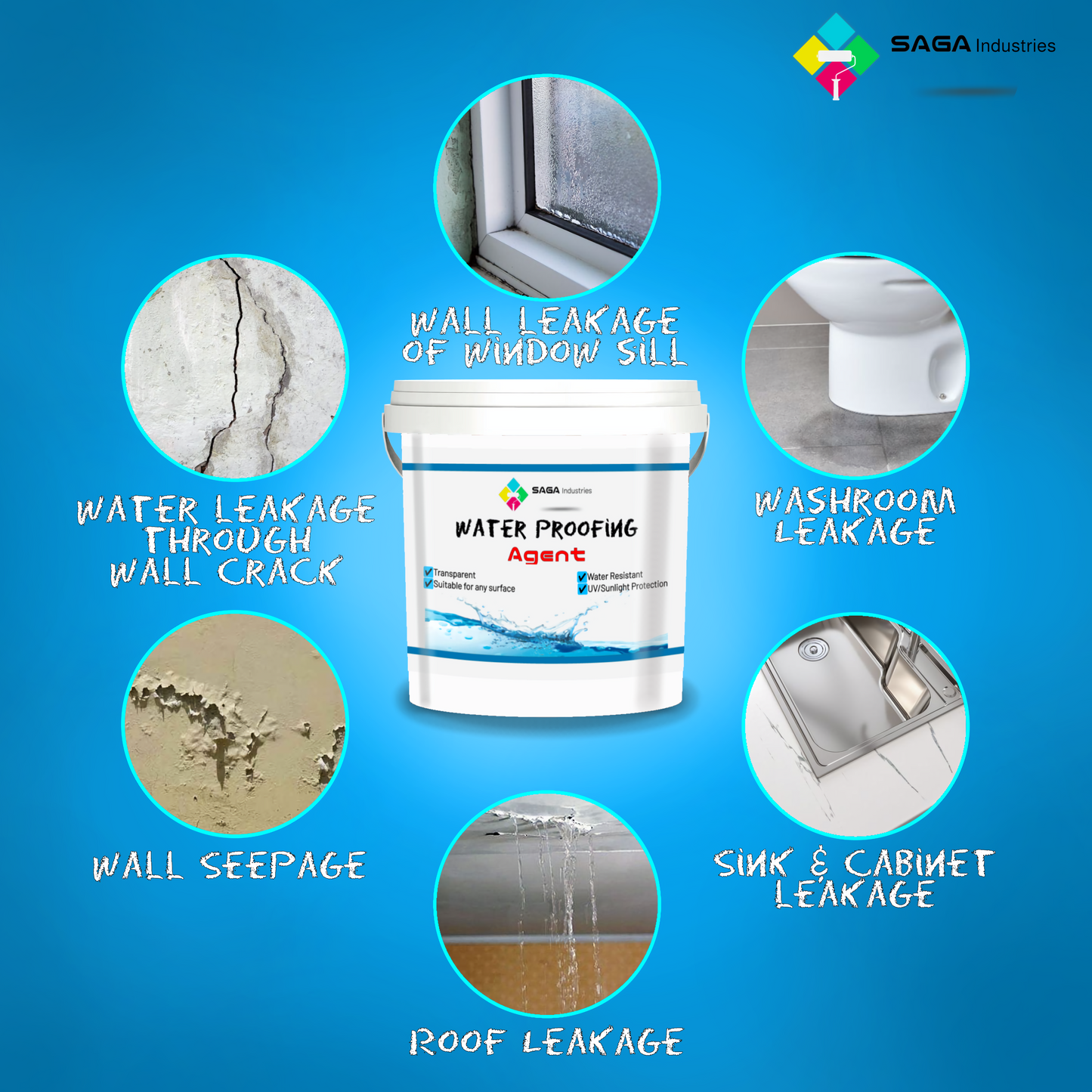 Waterproof Anti-Leakage Agent With Free Brush